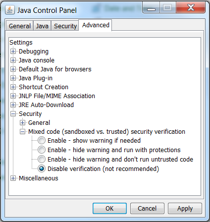 Error Dialog